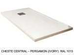 Bac de douche, extra plat, avec rainures pour un espace de séchage, L. 100 à 210 cm x l. 70 à 100 cm Résine anti glissant, finition misse, 10 couleurs, Livraison offerte